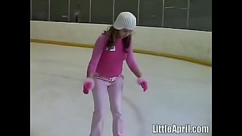Play Little april and her solo performance at the skating ring
