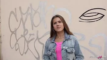 Play German scout - cute shy teen serina gomez pickup and fuck at model job