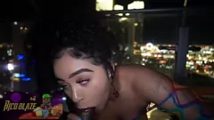 play Ebony Bogini Ariel Love's Intensywna balkon BBQ - Ogromna jazda kutasem, głębokie gardło i twarz